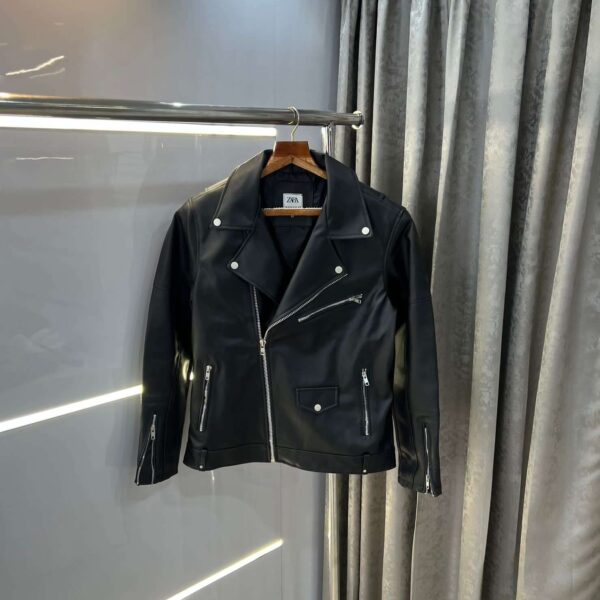 Faux leather jacket, Zara | Vogue India | Vogue Closet
