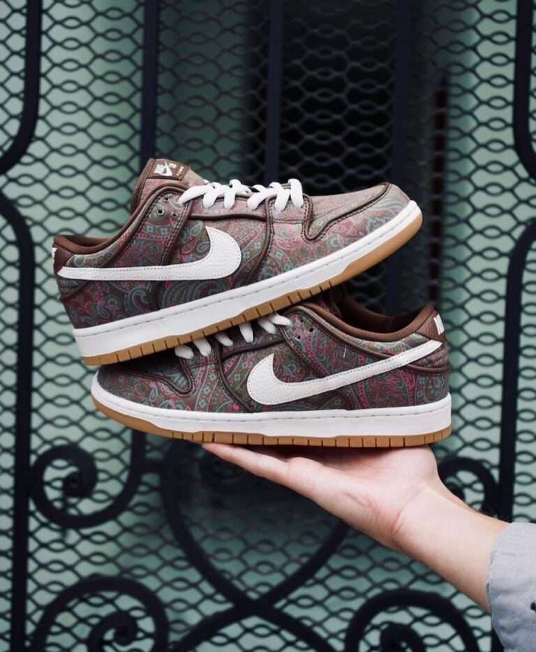Buy First Copy Nike SB Dunk Low Pro Paisley Brown Shoes Online India