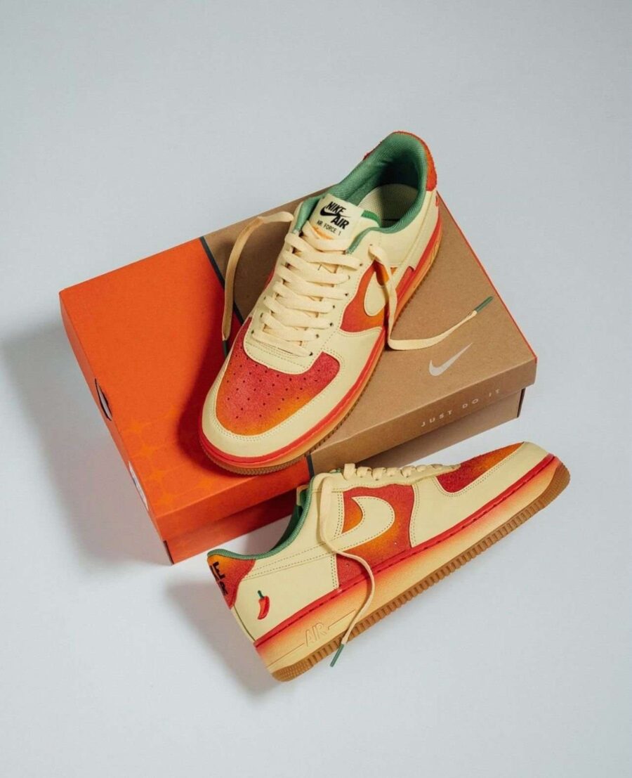 Buy First Copy Nike Airforce 1 Chilli Pepper Shoes Online India
