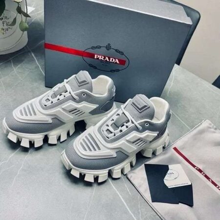 Buy First Copy Prada Cloudbust Thunder White Grey Women Shoes Online India