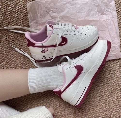 Buy First Copy Nike Airforce 1 Valentine's Clay Women Shoes Online India