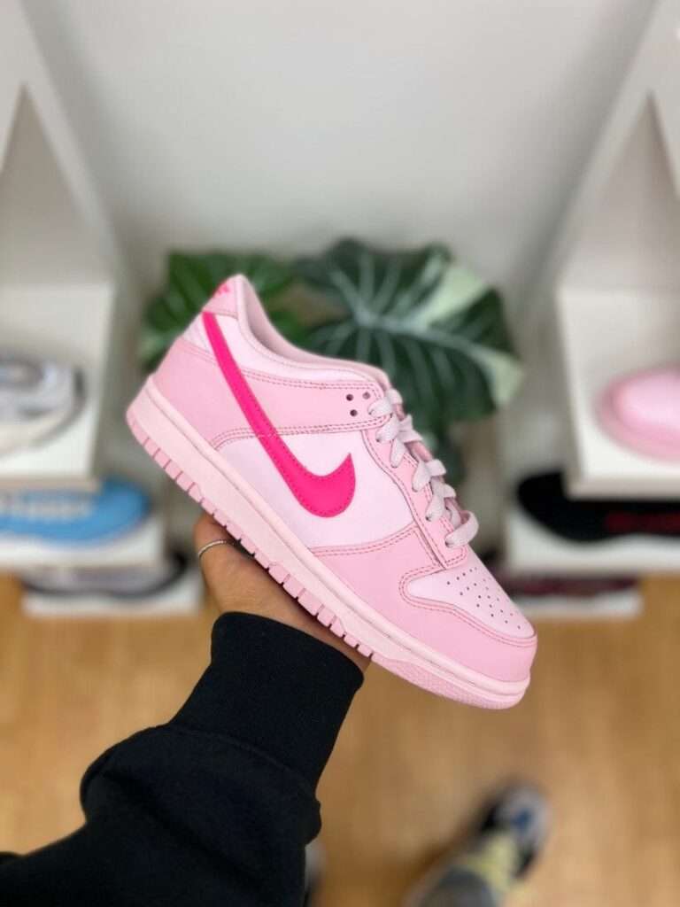 Buy First Copy Nike Dunk Low 'Triple Pink' Women Shoes Online India