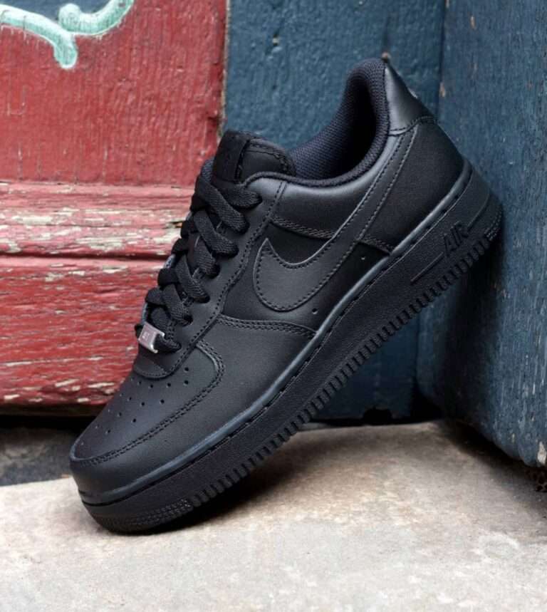 Buy First Copy Nike Airforce 1 Black Pure Leather Shoes Online India