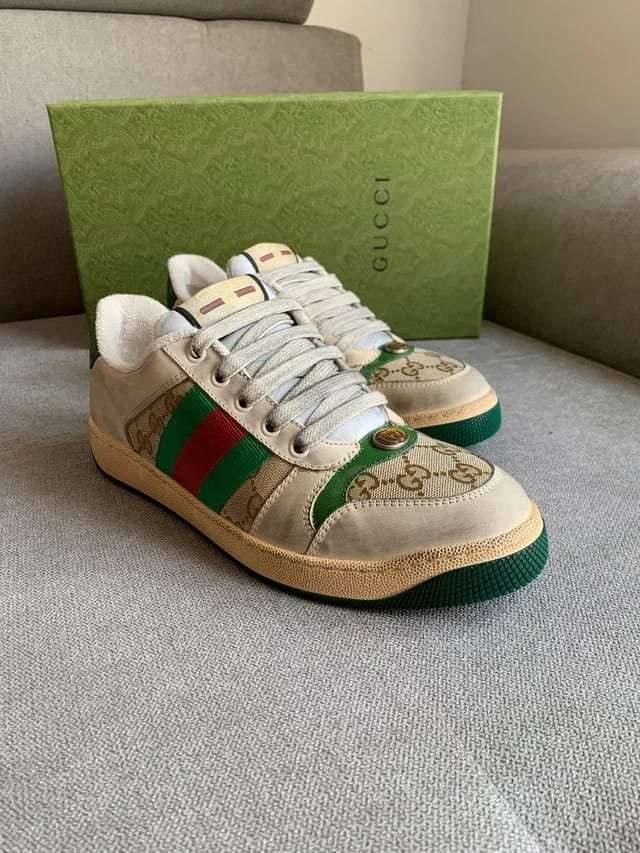 Buy First Copy Gucci Dirty Screener Sneaker shoes Online India