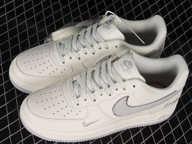 Buy First Copy Nike Airforce 1 Low 07 Keep Fresh Beige Light Grey Silver Shoes Online India