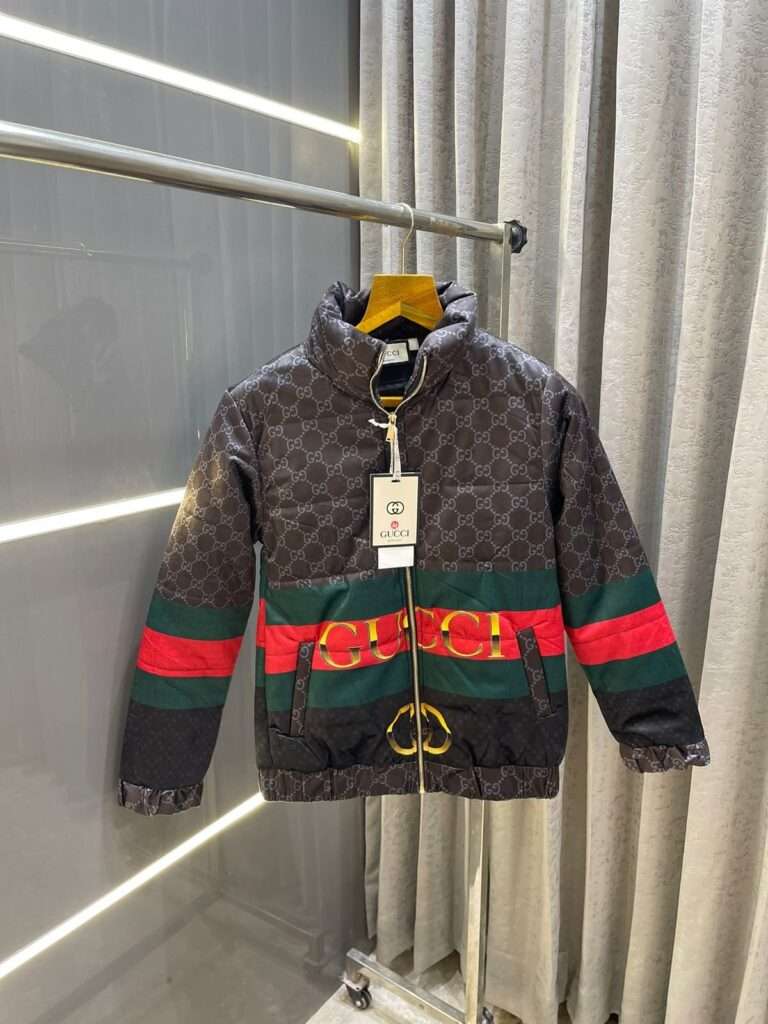 Buy First Copy Gucci Monogram Print Puffer Jacket Online India