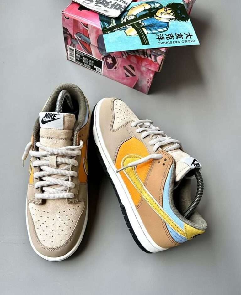 Buy First Copy Otomo Katsuhiro X SB Dunk Low Steamboy OST Brown Gold Shoes Online India