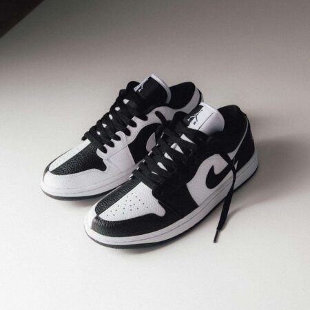 Buy First Copy Nike Air Jordan Retro 1 Low Homage Black White Shoes Online India