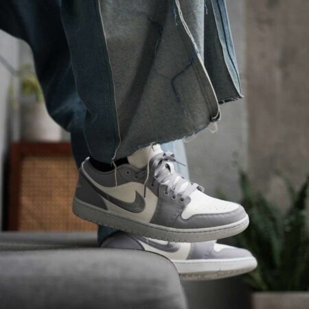 Buy First Copy Nike Air Jordan 1 Low Steel Grey Shoes Online India