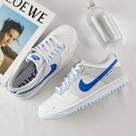 Buy First Copy Nike Dunk Low Ivory Hyper Royal Shoes Online India