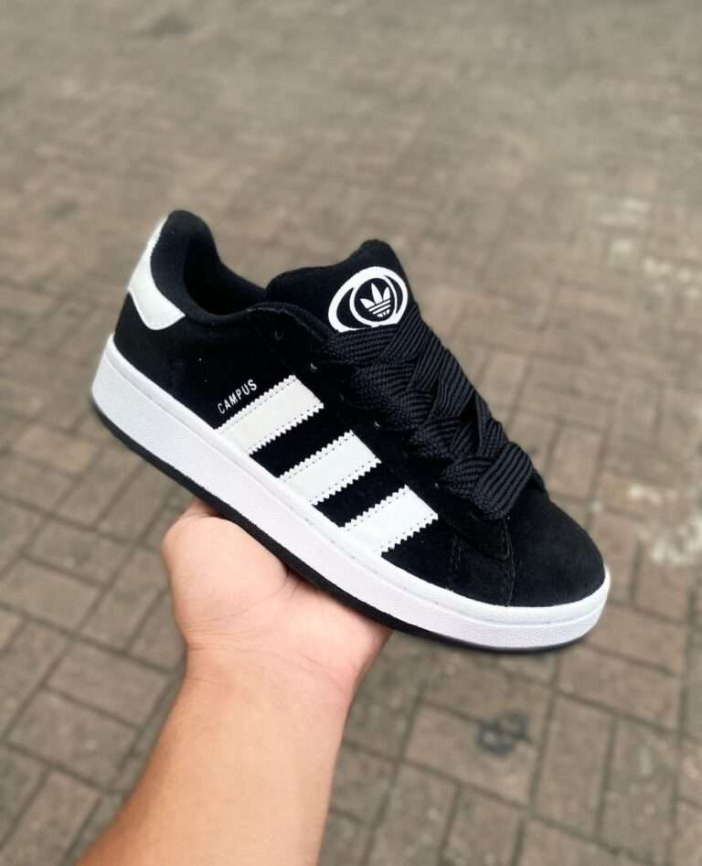 Buy First Copy Adidas Campus 00 Black White Shoes Online India