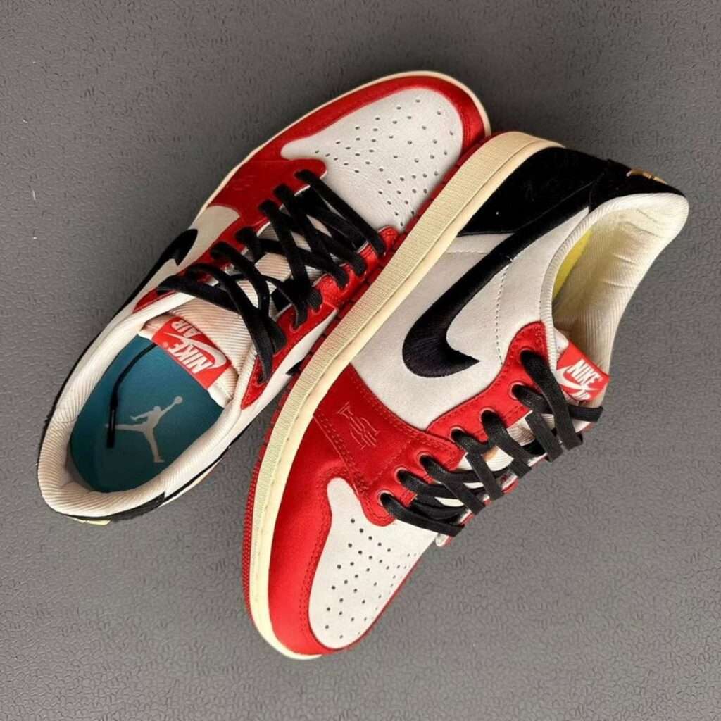 Buy First Copy Nike Air Jordan 1 Low X Trophy Room Sail And Varsity Shoes Online India