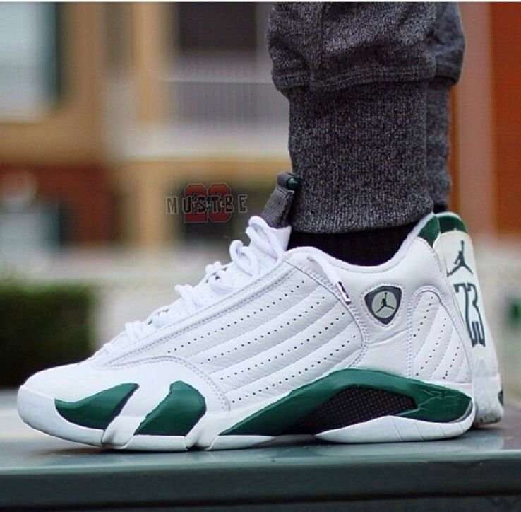 Buy First Copy Nike Air Jordan 14 Forest Green Shoes Online India