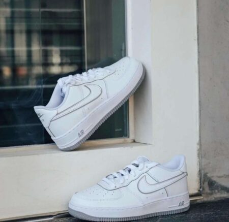 Buy First Copy Nike Airforce 1 07 White Wolf Grey Shoes Online India