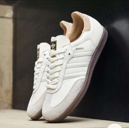 Buy First Copy Adidas Samba Platinum White Shoes Online India