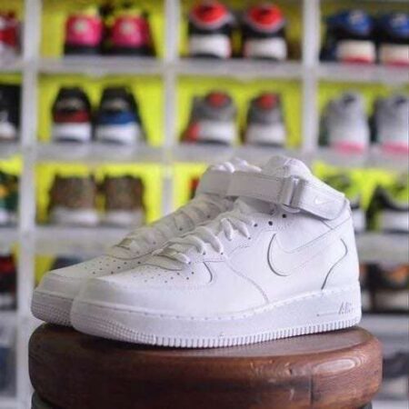 Buy First Copy Nike Airforce 1 Mid White Shoes Online India