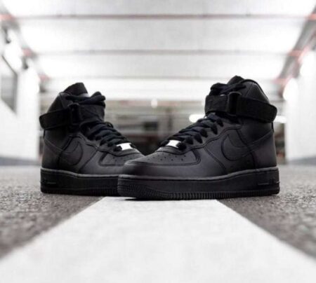 Buy First Copy Nike Airforce 1 Mid Black Shoes Online India