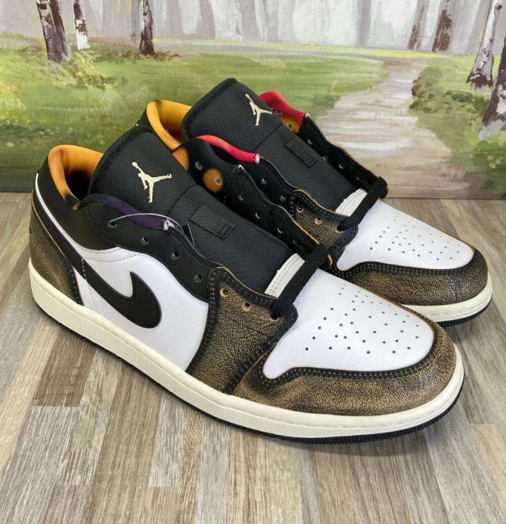 Buy First Copy Nike Air Jordan 1 Low SE Wear Away Yellow Shoes online India