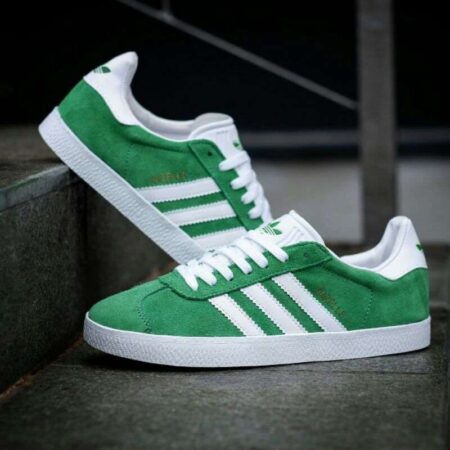 Buy First Copy Adidas Gazelle Green White Shoes Online India