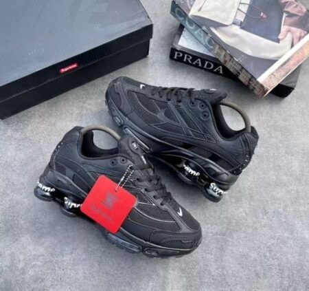 Buy First Copy Nike X Supreme Shox Ride 2 Black Shoes Online India