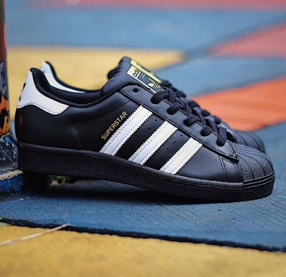 Buy First Copy Adidas Superstar Black Shoes Online India