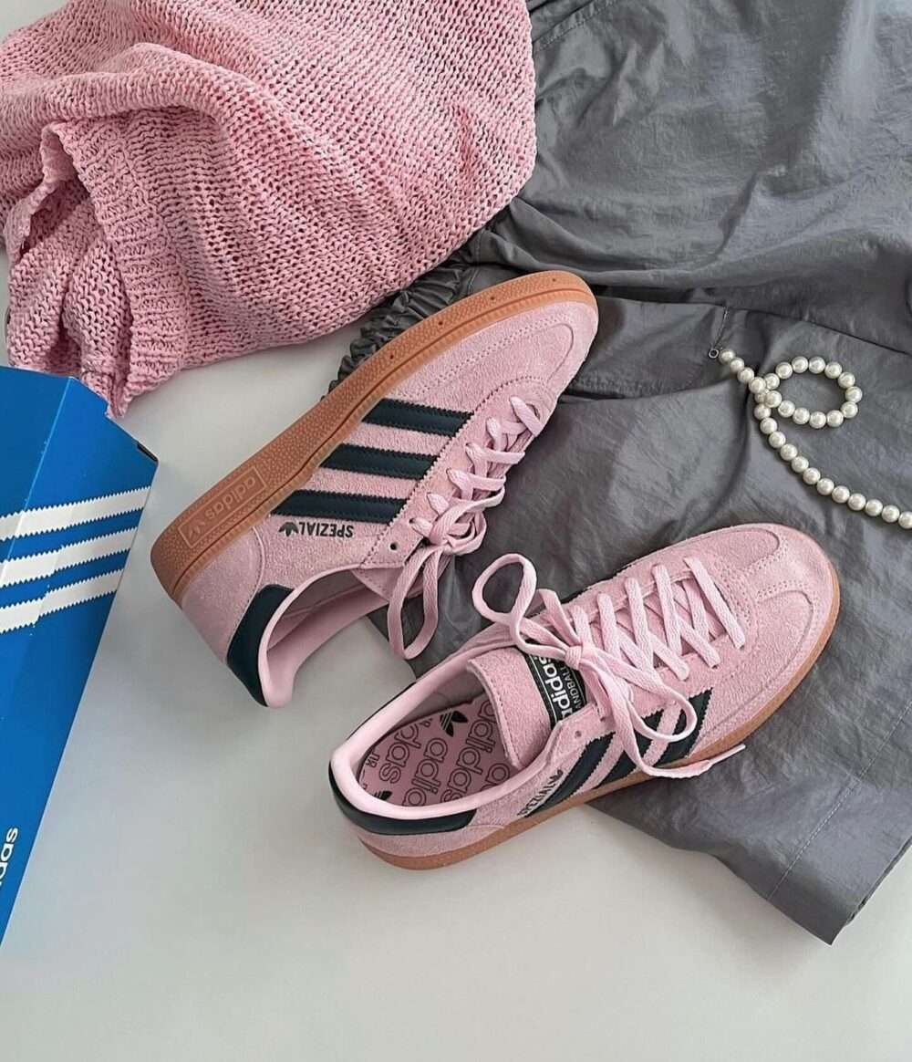 Buy First Copy Adidas Handball Spezial Clear Pink Women Shoes Online India
