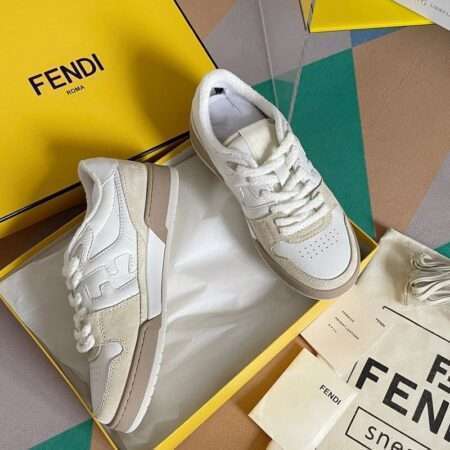 Buy First Copy Fendi Match Low Top Leather Shoes Online India