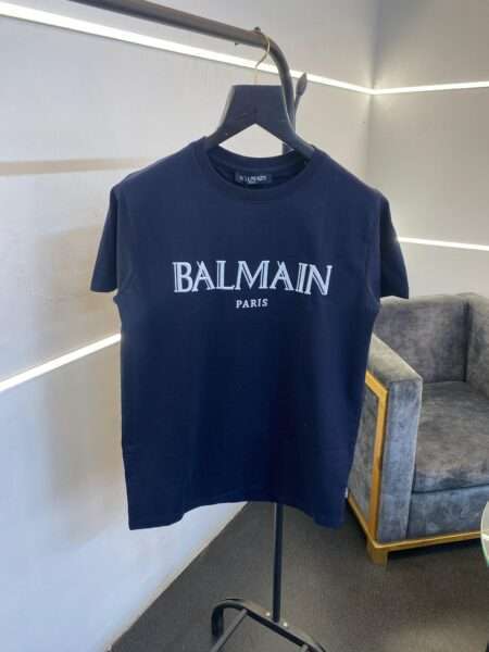 Buy First Copy Balmain Shine Patch Logo T-shirts Online India