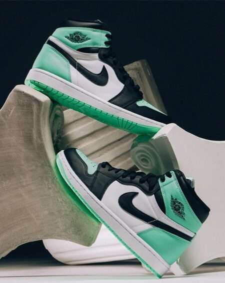 Buy First Copy Nike Air Jordan 1 High Green Glow (Premium UA Quality) Shoes Online India