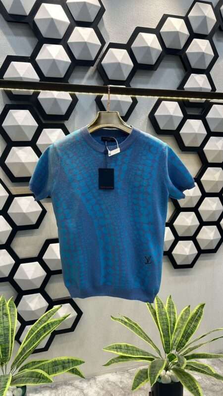 Buy First Copy Louis Vuitton Blue Dotted T-shirt Online India