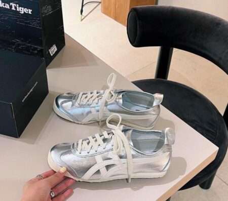 Buy First Copy Onitsuka Tiger Silver Shoes Online India