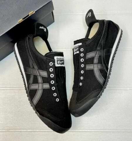 Buy First Copy Onitsuka Tiger Slip On Black Shoes Online India