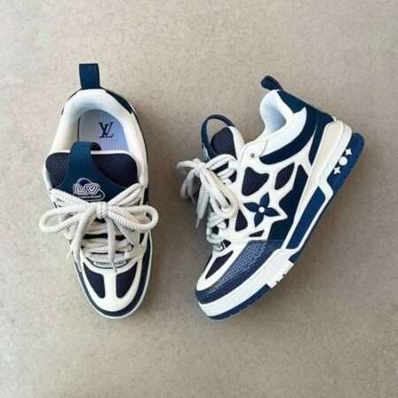 Buy First Copy Louis Vuitton Skate Trainer Blue Shoes Online India