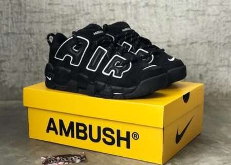Buy First Copy Nike Ambush X Nike Air More Uptempo Black Shoes Online India