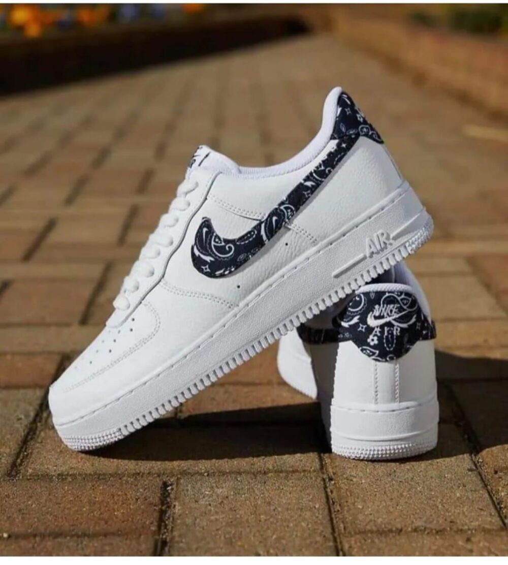 Buy First Copy Nike Airforce 1 Low Paisley Black Women Shoes Online India