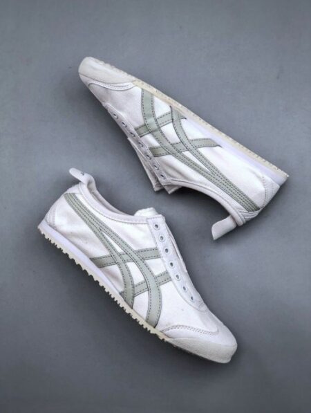 Buy First Copy Onitsuka Tiger Mexico Slipon White Sage Shoes Online India